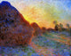 Claude Oscar Monet Grainstacks, Gallery Wrapped Canvas Print, 20"x25"