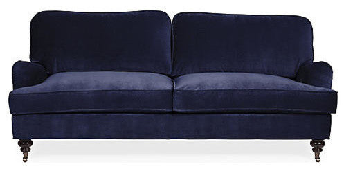 Gavin 84" Sofa, Navy Performance Velvet
