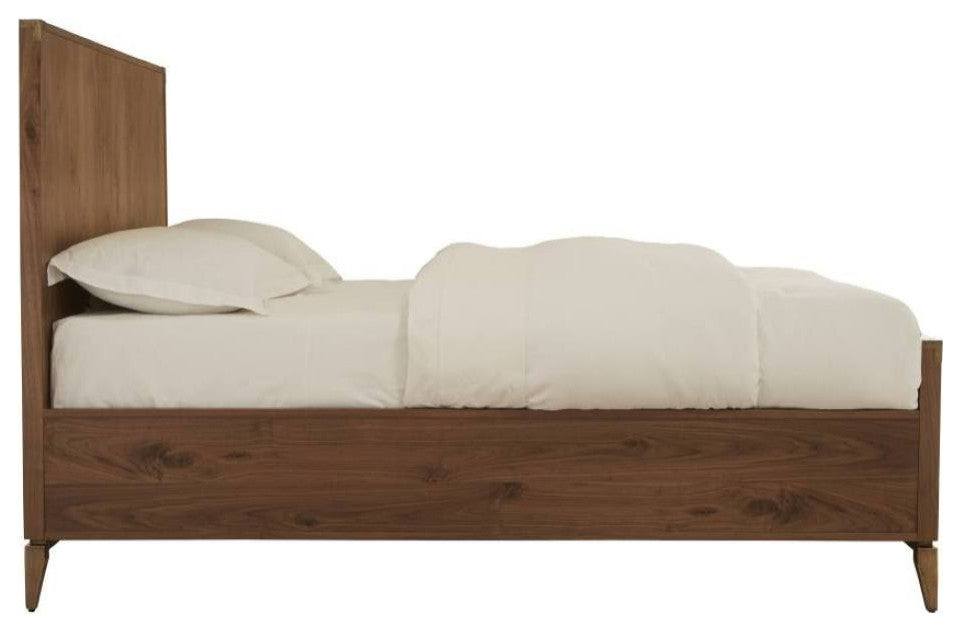 Alistair Mid-Century Walnut Bed