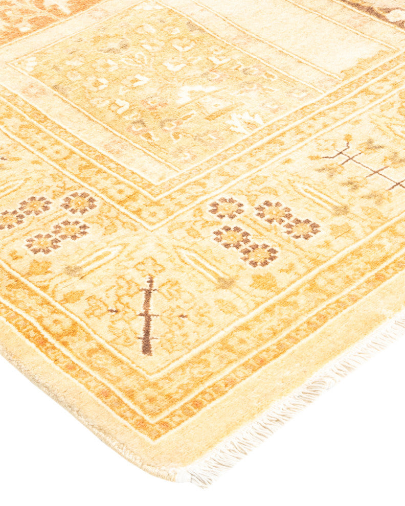 Baranagar, One-of-a-Kind Hand-Knotted Area Rug Ivory, 3'0"x9'2"
