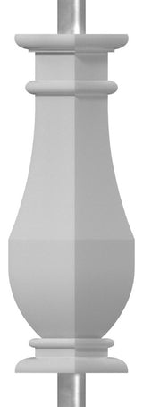 FiberThane: 5"W x 18"H Arcadian Baluster, Style N