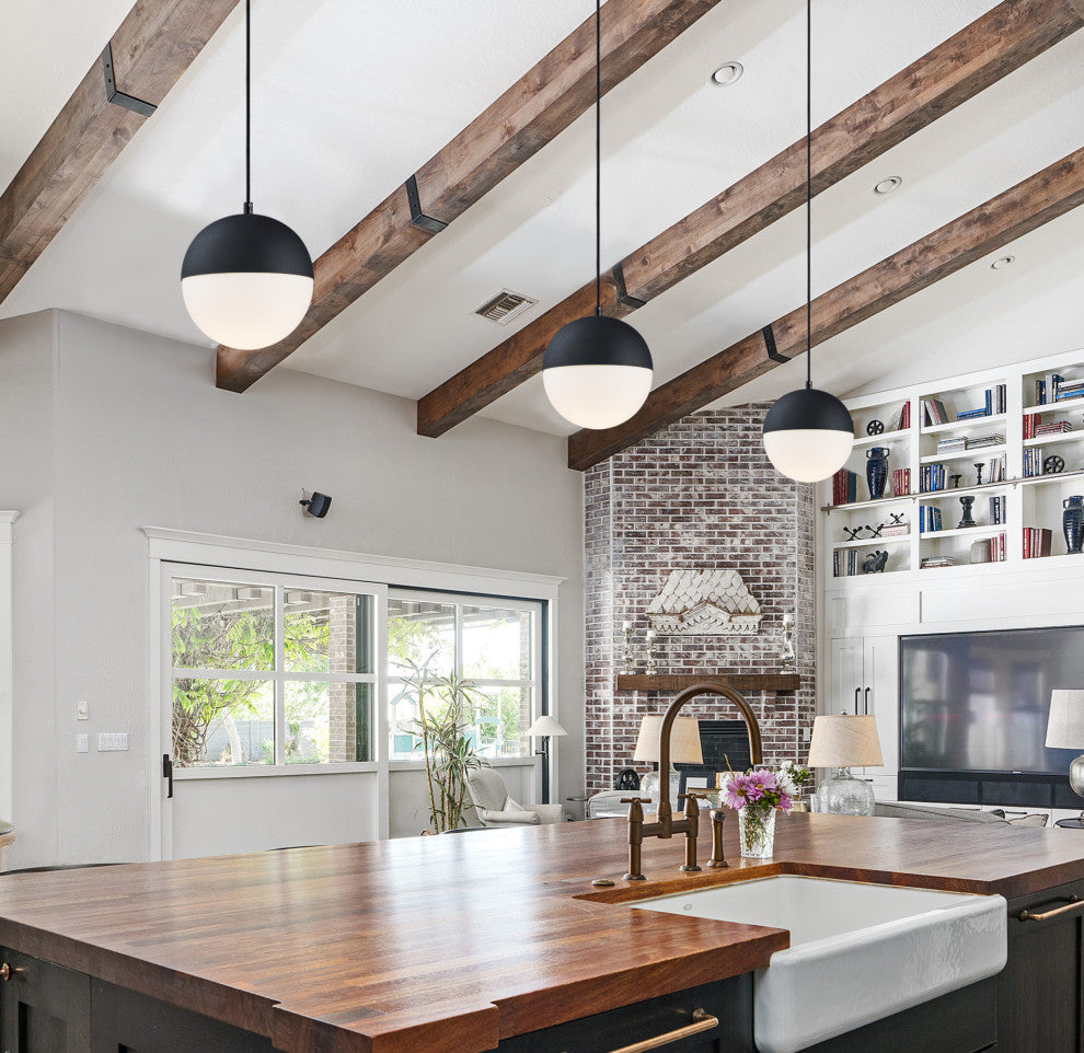 ET2 E20361-92 Half Moon 8"W LED Mini Pendant - Metallic Gold