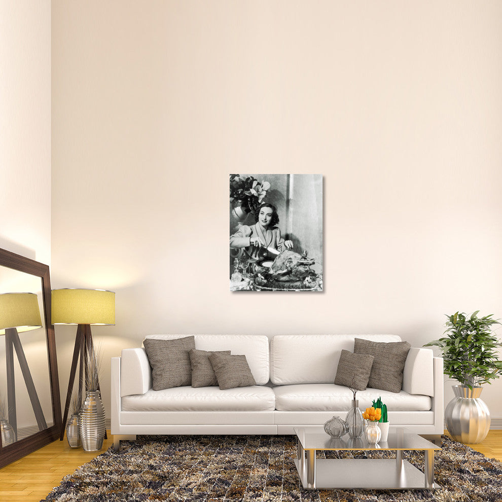"Thanksgiving - Joan Crawford" Canvas by Hollywood Photo Archive, 32x40"