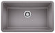 Blanco Precis 30" Single Bowl Silgranit Sink, Metallic Gray, Modern