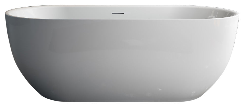Bevier 67" Freestanding Bathtub with no faucet