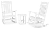 Polywood Presidential 3-Piece Rocker Set, White