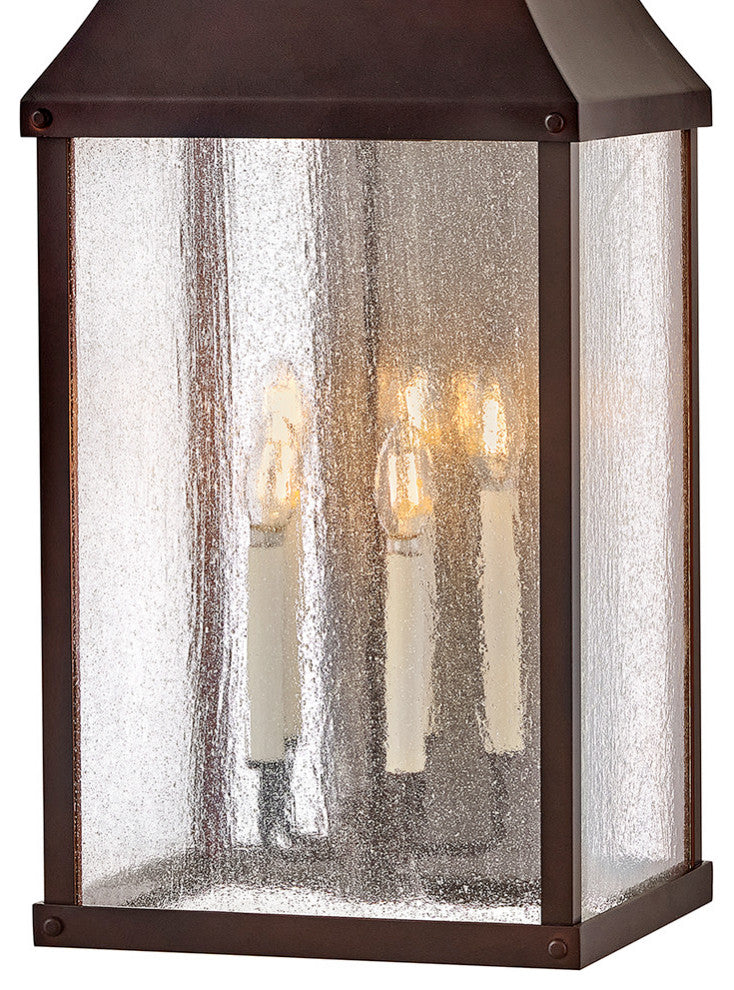 Hinkley Beacon Hill Outdoor Wall Mount, Blackened Copper, Extra Large