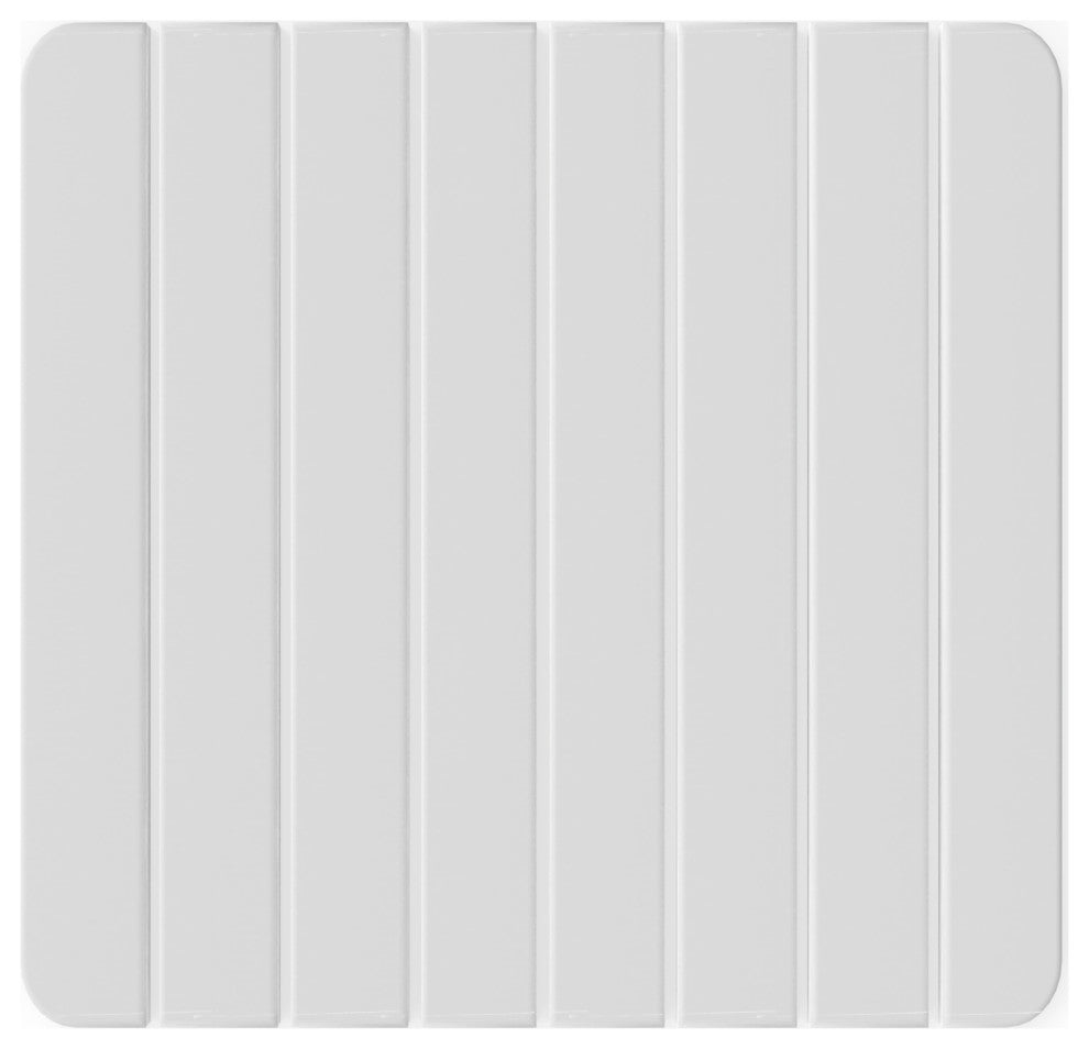 CastelloUSA Diatomite Quick-Dry Stone Bath Mat, 16"x12", Small, Natural White