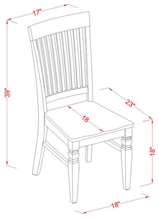 5 Pc Table Set For 4-Dinette Table And 4 Dining Chairs