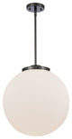 Beacon Pendant, Matte Black, Matte White, Matte White