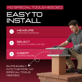 Stainless Steel Chimney Cap, 18"x18"