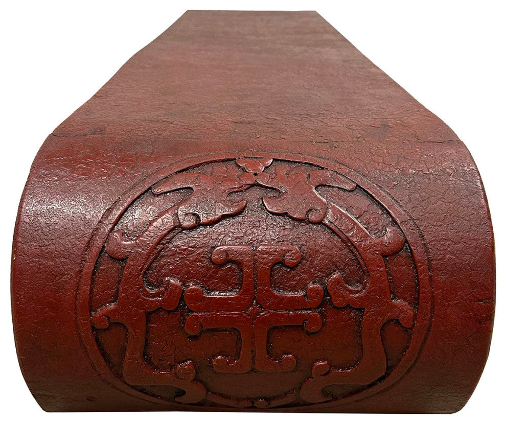 Consigned Late 19th Century Chinese Scrolled Sides Coffee Table