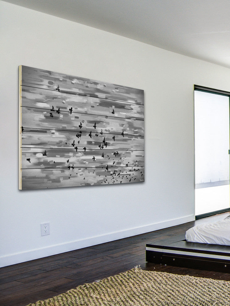 "Mansfield" UV Ink Print on White Wood60"x40", 60"x40"
