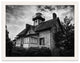 Cedar Point Lighthouse in Black and White Framed Photo Paper Wall Art Prints, White, 11" X 14"