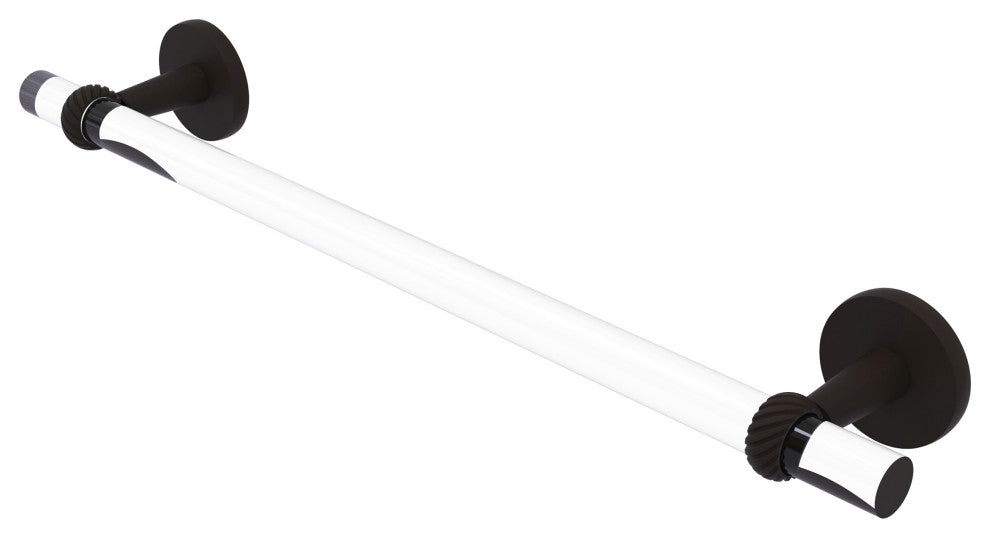 Clearview 36" Towel Bar with Twisted Accents, Oil Rubbed Bronze