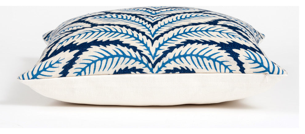 Talavera pillow cover, Brunschwig & Fils fabric, blue and white deco  , 26x26