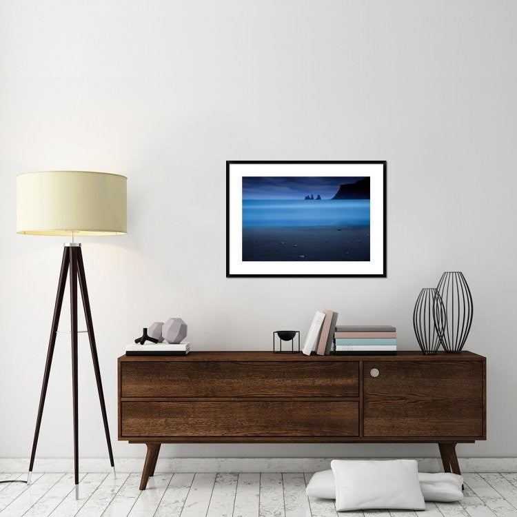 "Blue Night 2" Framed Digital Print by Amnon Eichelberg, 38"x28"