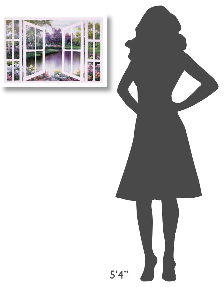 "Springtime Symphony through Door" Paper Print by Diane Romanello, 26"x18"