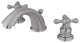 Kingston Brass Widespread Bathroom Faucet With Retail Pop-Up, Brushed Nickel