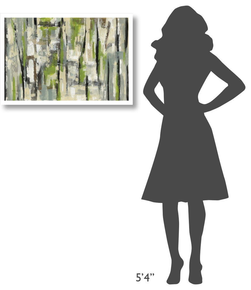 "Spring Stripes Crop" Digital Paper Print by Silvia Vassileva, 32"x22"