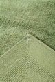 Bath Rug Cotton Solid Color Regency Pattern, Sage Green, 50"x30"