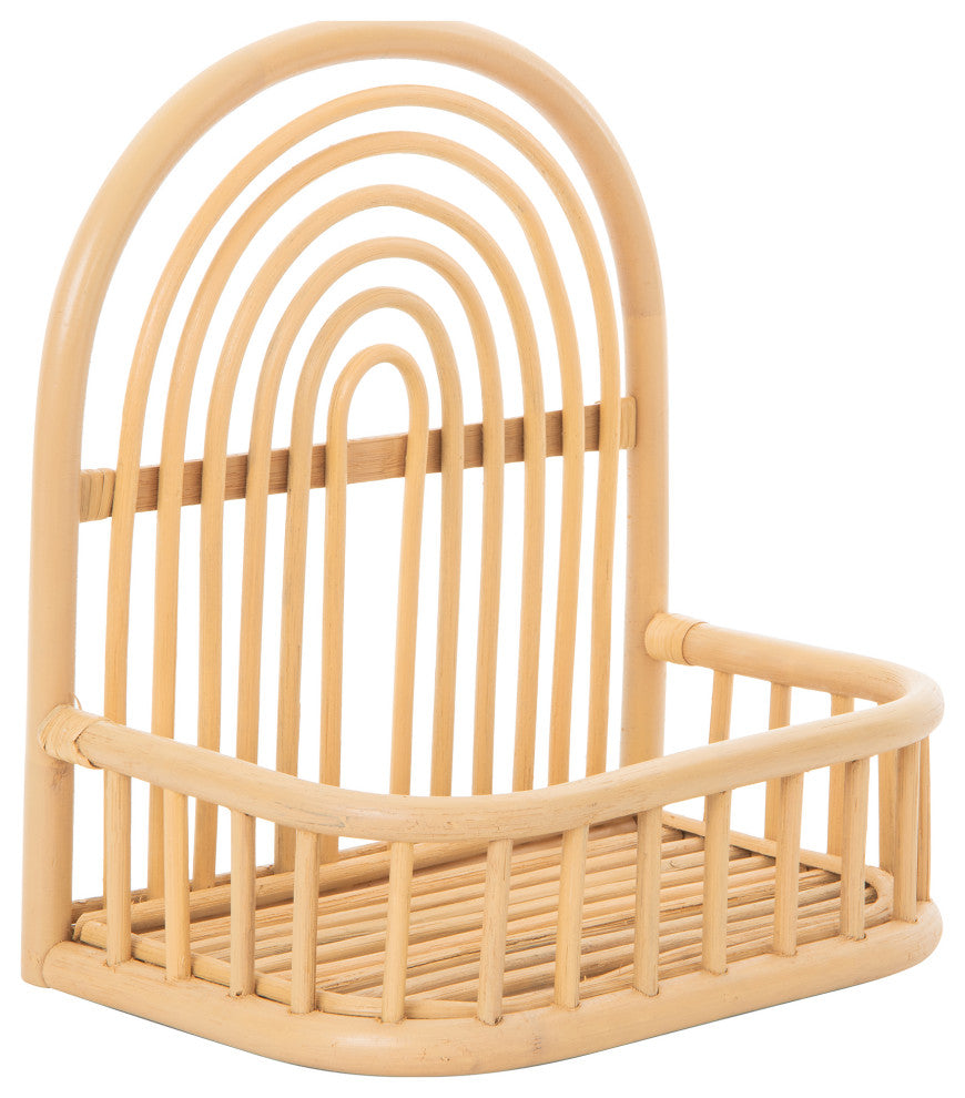 Rainbow Rattan Wall Shelf
