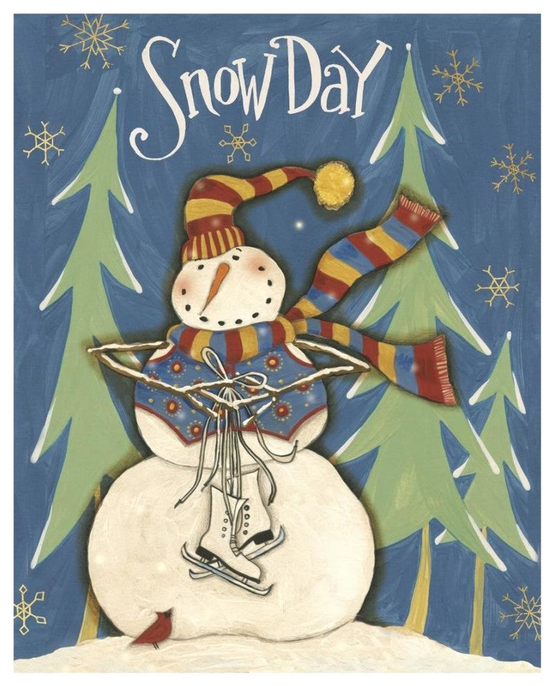 "Snowmen Season IV" Digital Paper Print by Anne Tavoletti, 18"x22"