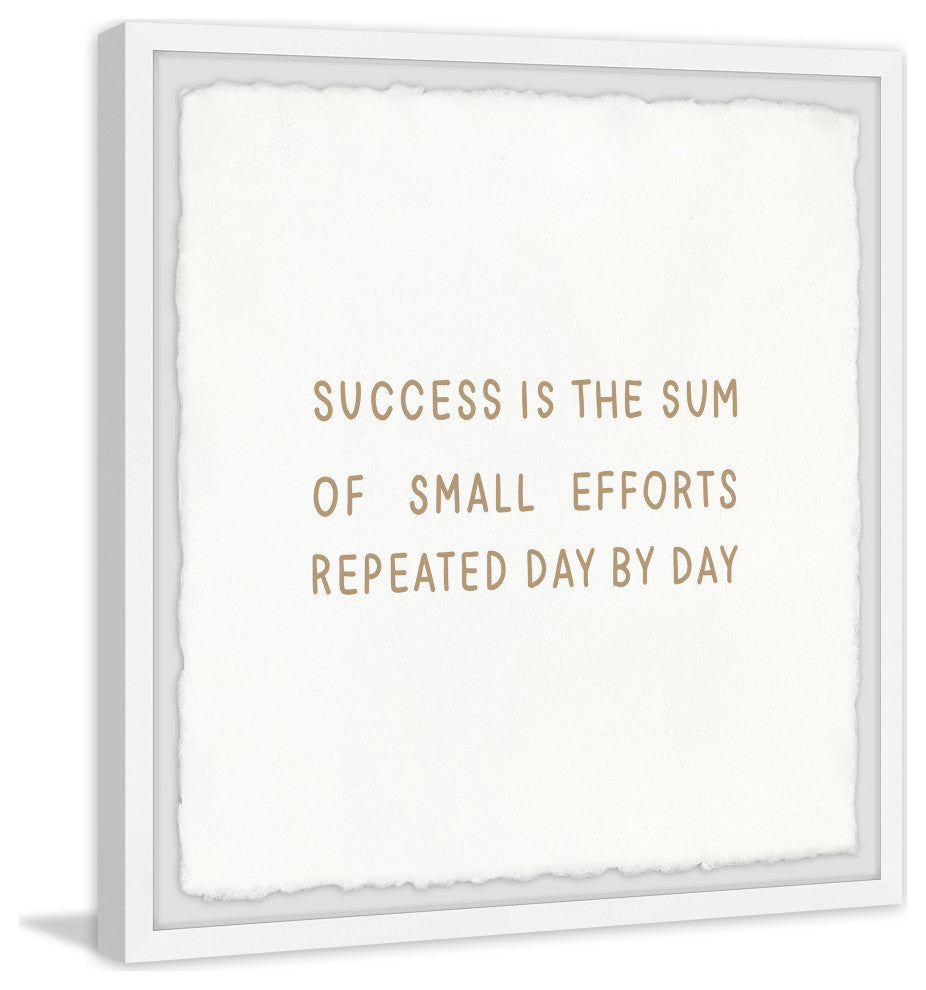 "Small Efforts" Framed Painting Print, 24x24