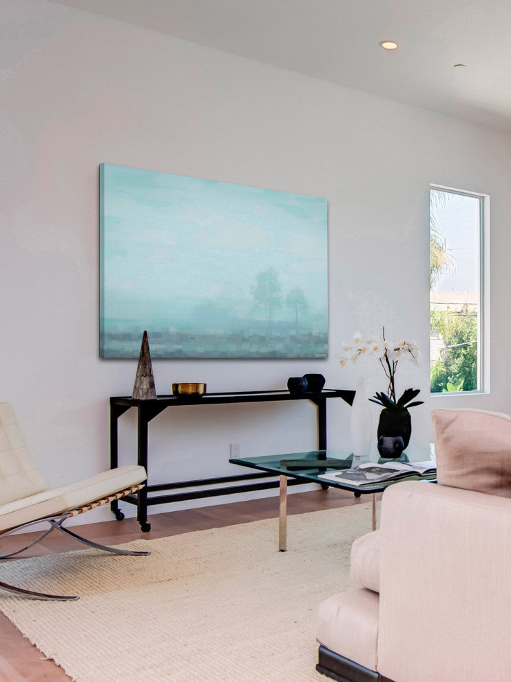"Hues of Blue" Fine Art Canvas Print, 36"x24"