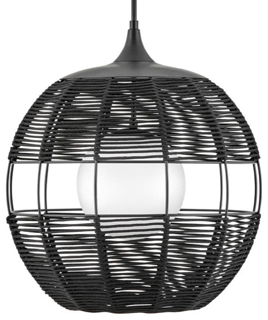 Hinkley Lighting 19675 Maddox 1 Light 24"W Open Air Pendant - Black