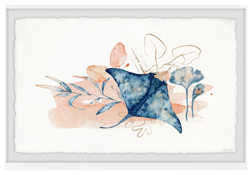 "On the Ocean Floor" Framed Painting Print, 12x8
