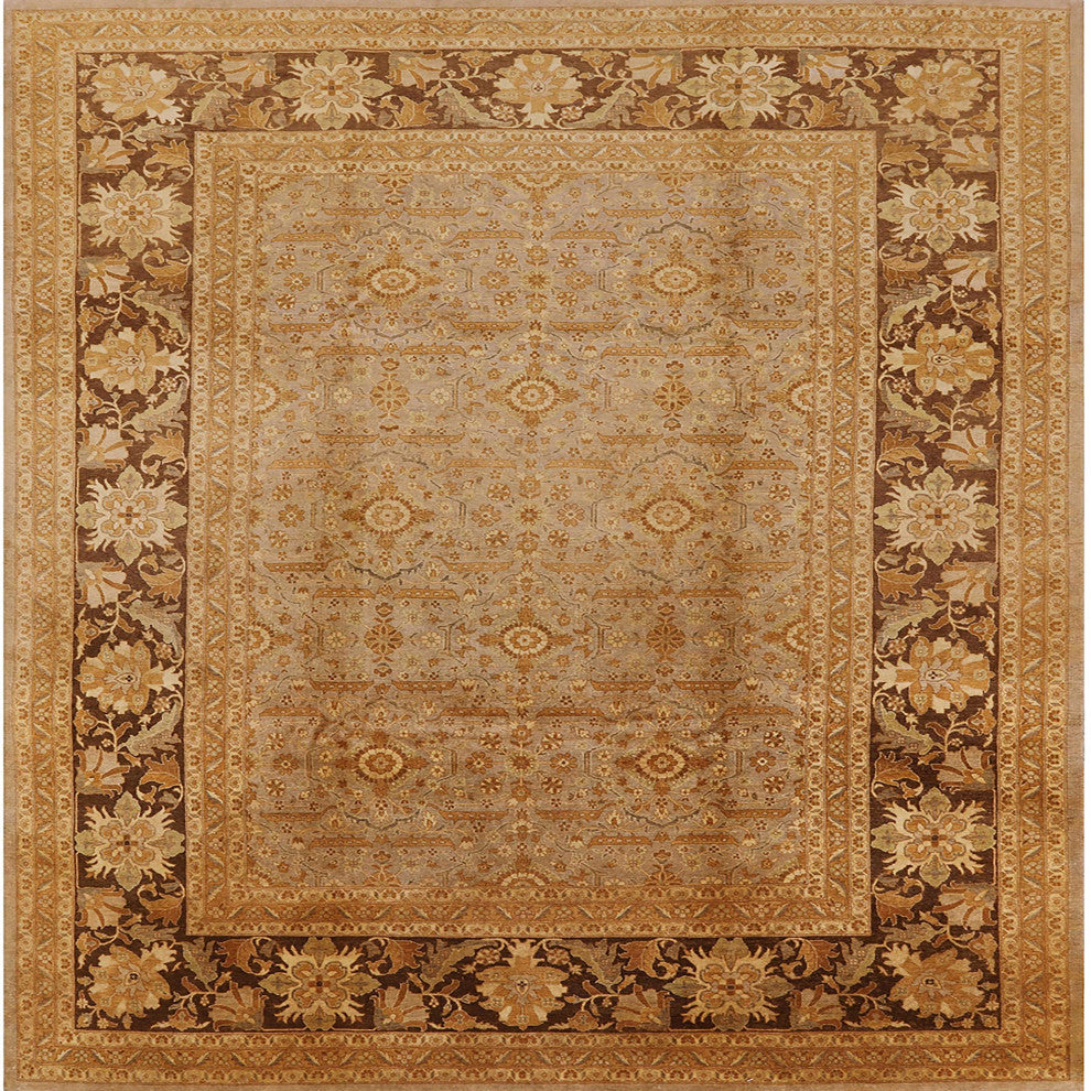 Ahgly Company Indoor Square Mid-Century Modern Area Rugs, 5' Square