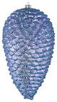 Vickerman N187229D 7" Periwinkle Matte Glitter Pinecone Christmas Ornament