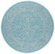Safavieh Courtyard Cy8680-37121 Outdoor Rug, Aqua and Gray, 7'10"x7'10" Round