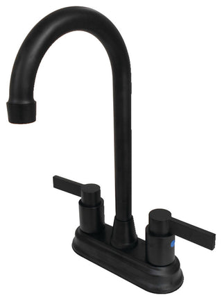 Kingston Brass 4" Centerset Bar Faucet, Matte Black