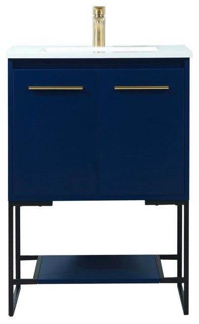 Sue 24" Single Bathroom Vanity, Blue