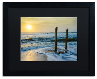 PIPA Fine Art 'Kissed by the Sea' Matted Framed Art, 20x16