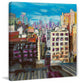 "Towards the Freedom Tower" Painting Print on Wrapped Canvas, 18x18
