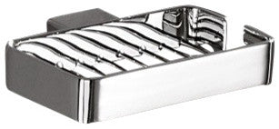 Wall Mounted Square Chrome Wire Soap Holder