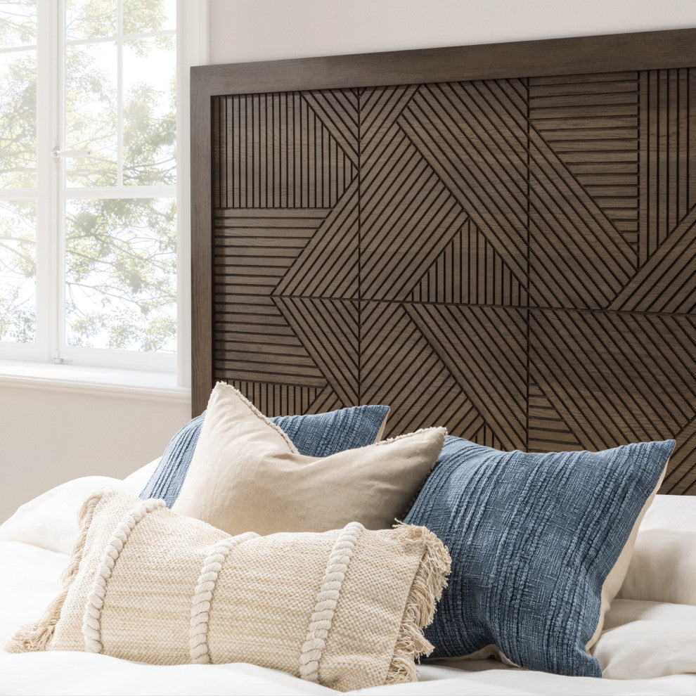 Santa Clara Wood Platform Bed, Toasted Brown, King