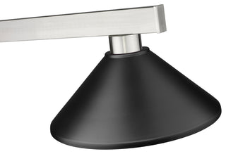 Zlite 152BN-MMB 3-Light Billiard Light, Matte Black