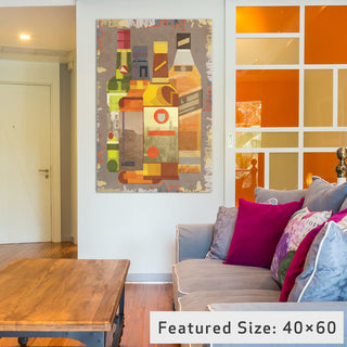 "Four J's" Print by 5by5collective, 18"x12"x1.5"