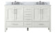 60" Plywood Freestanding Bathroom Vanity Set with Drawer and Doors , Matte White