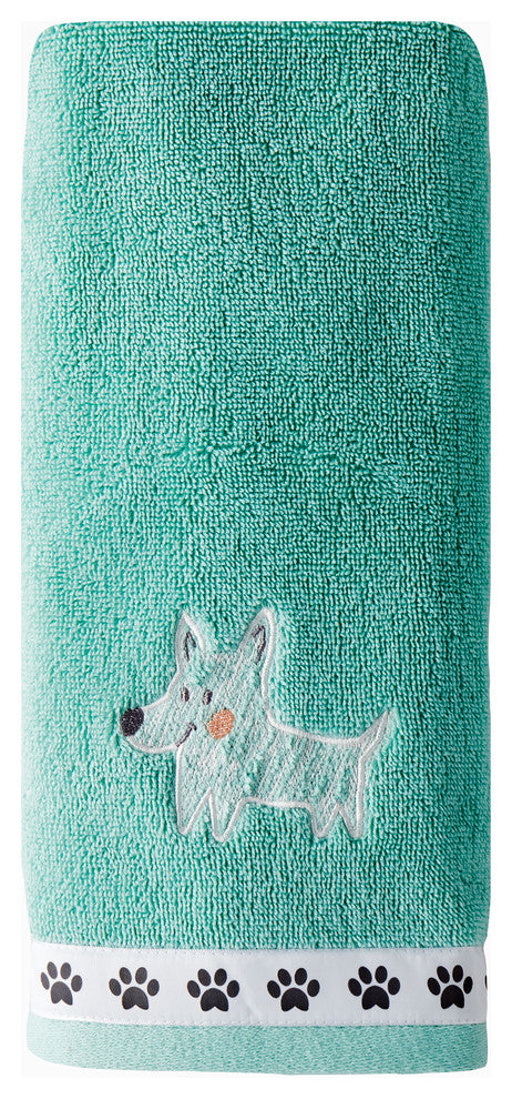 SKL Home 2-Piece Scribble Pup Hand Towel Set