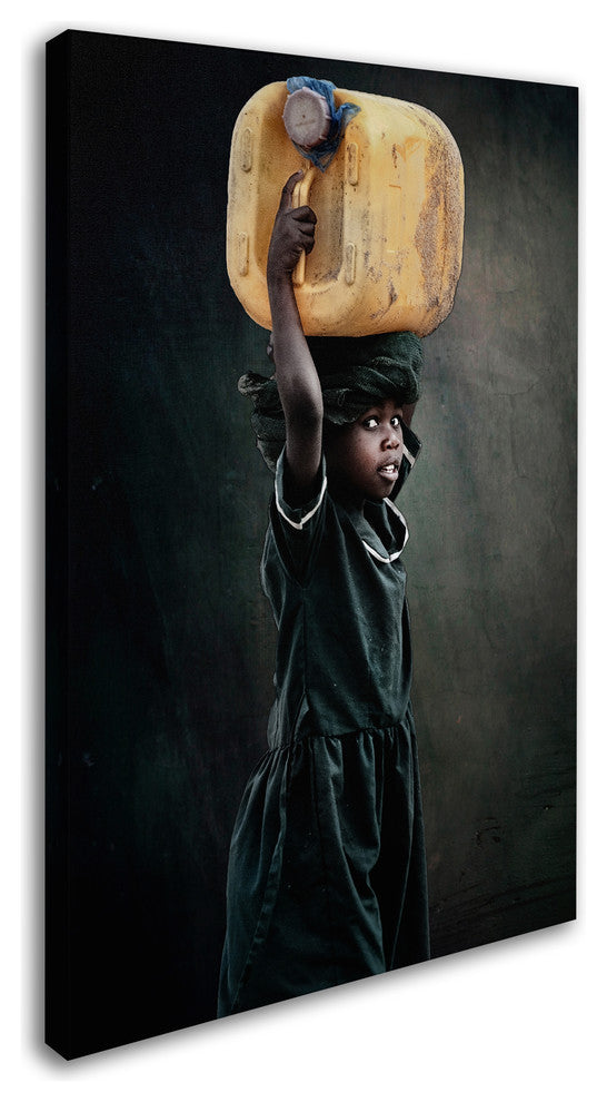 Antonio Grambone 'Carry Water' Canvas Art, 19 x 12