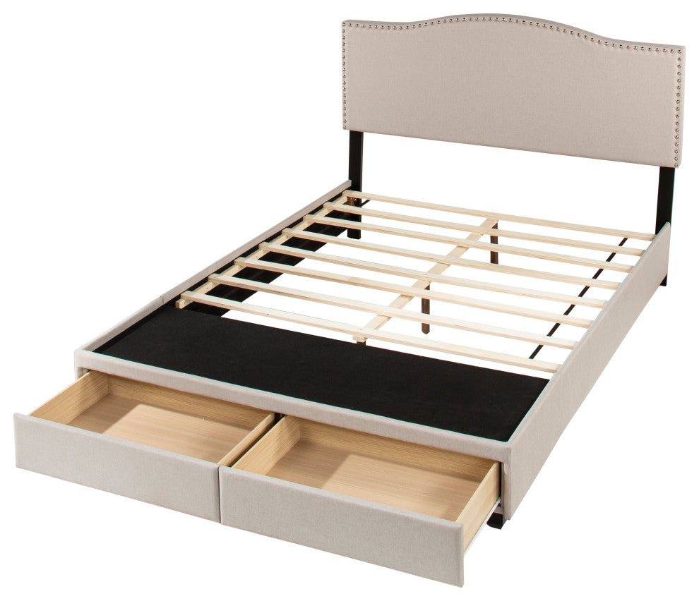 Hillsdale Kiley Queen Upholstered Storage Bed