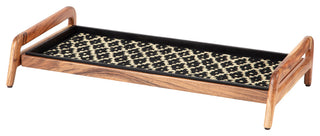 Single-Tier Natural Stand With 3-Pair Rubber Boot Tray Madagascar