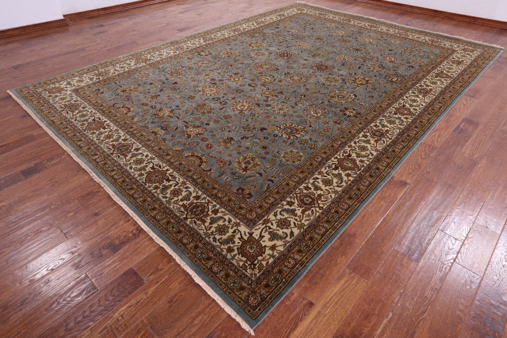 Persian Tabriz Hand-Knotted Wool Rug 10' 0" X 14' 0" Q9442