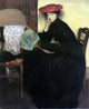 Alfred Henry Maurer Model With a Japanese Fan, 20"x25" Wall Decal