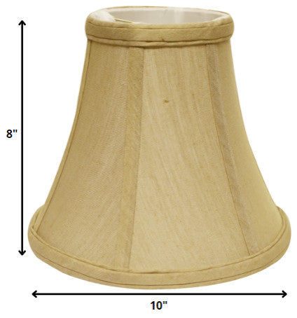 10" Pale Brown Premium Bell No Slub Lampshade